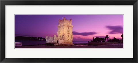 Framed Portugal, Lisbon, Belem Tower Print