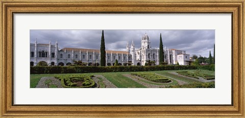 Framed Portugal, Lisbon, Facade of Jeronimos Monastery Print