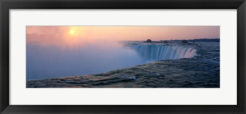 Framed Sunrise Horseshoe Falls Niagara Falls NY USA Print