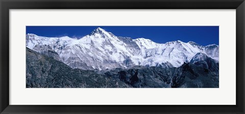 Framed Cho Oyu from Goyko Valley Khumbu Region Nepal Print