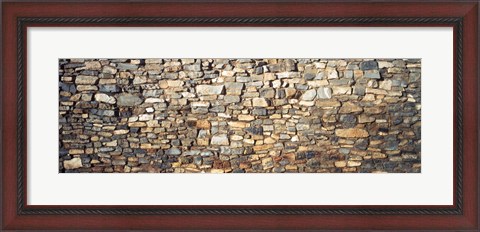 Framed Low angle view of a stone wall, New Mexico, USA Print