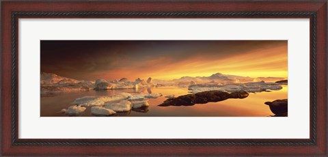 Framed Disko Bay, Greenland Print