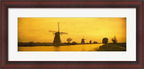 Framed Windmills Netherlands Print