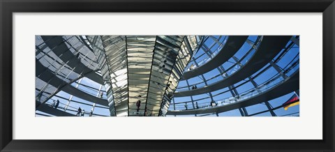 Framed Glass Dome, Reichstag, Berlin, Germany Print