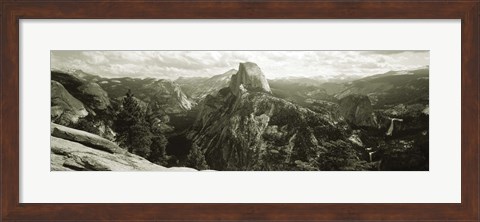 Framed USA, California, Yosemite National Park, Half Dome Print