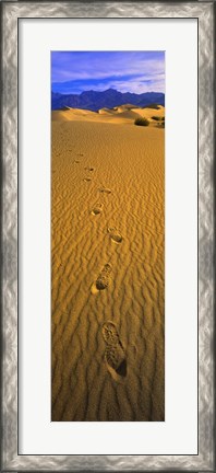 Framed Footprints, Death Valley National Park, California, USA Print