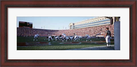 Framed Football Game, Soldier Field, Chicago, Illinois, USA Print