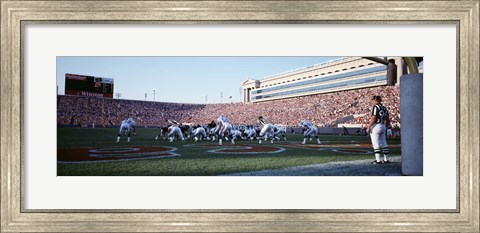 Framed Football Game, Soldier Field, Chicago, Illinois, USA Print