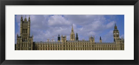Framed Facade Of Big Ben And The Houses Of Parliament, London, England, United Kingdom Print