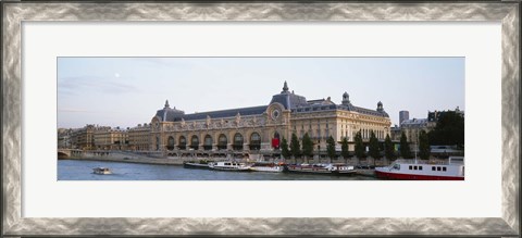Framed Museum on a riverbank, Musee D&#39;Orsay, Paris, France Print