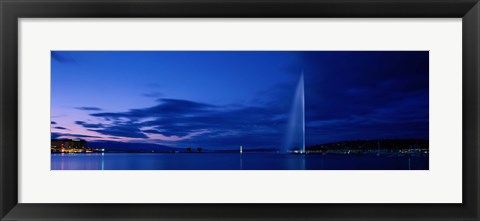 Framed Geneva Switzerland (horizontal) Print
