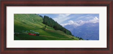 Framed Steam Train near Brienz Switzerland Print