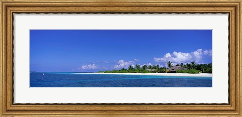 Framed Beach Scene Maldives Print