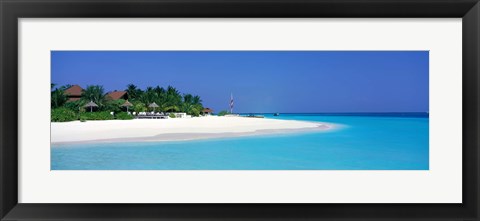 Framed Laguna Beach Maldives Print