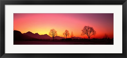 Framed Evening, Schwangau, Germany Print