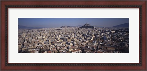 Framed View Of Licabetus Hill and City, Athens, Greece Print