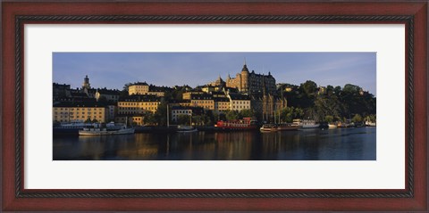 Framed Buildings On The Waterfront, Stockholm, Sweden Print