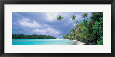 Framed Aitutak Cook Islands New Zealand Print