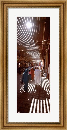 Framed Souk, Marrakech, Morocco (vertical) Print