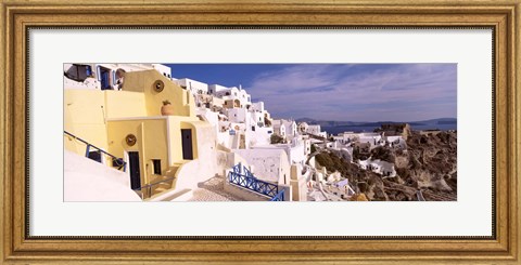 Framed Buildings in a city, Santorini, Cyclades Islands, Greece Print