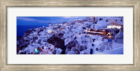 Framed Santorini at Dusk, Greece Print