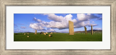 Framed Stones Of Stenness, Scotland, United Kingdom Print