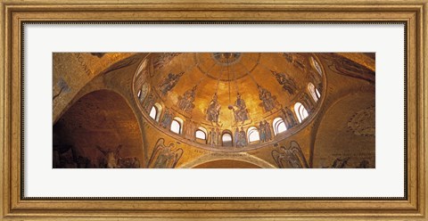 Framed Ceiling of San Marcos Cathedral, Venice, Italy Print