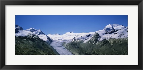 Framed Snow Covered Mountain Range Matterhorn, Switzerland Print