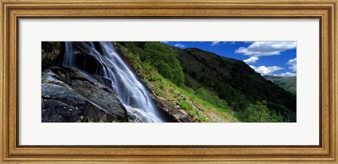 Framed Water Flowing Over Rocks, Sourmilk Gill, Borrowdale, English Lake District, Cumbria, England, United Kingdom Print