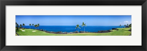 Framed Trees in a golf course, Kona Country Club Ocean Course, Kailua Kona, Hawaii Print