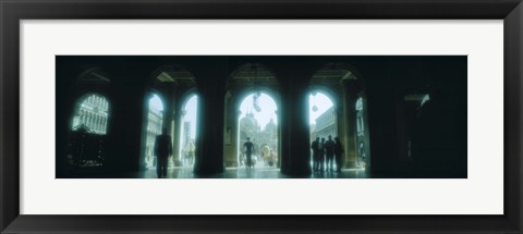 Framed Arcade of a building, St. Mark&#39;s Square, Venice, Italy (Birght Sky) Print