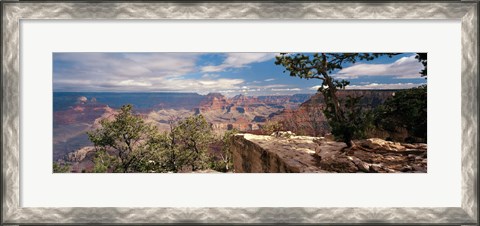 Framed Rock formations in a national park, Mather Point, Grand Canyon National Park, Arizona, USA Print