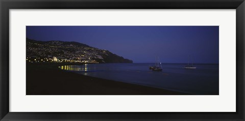 Framed Sailboats in the sea, Funchal, Madeira, Portugal Print
