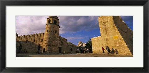 Framed Group of people at a mosque, Great Mosque, Medina, Sousse, Tunisia Print