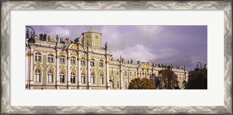 Framed Facade of a palace, Winter Palace, State Hermitage Museum, St. Petersburg, Russia Print