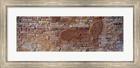 Framed Close-up of a brick wall, Venice, Veneto, Italy Print