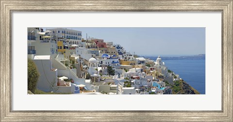 Framed Houses in a city, Santorini, Cyclades Islands, Greece Print
