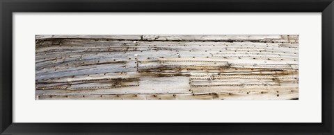 Framed Details of an old whaling boat hull, Spitsbergen, Svalbard Islands, Norway Print