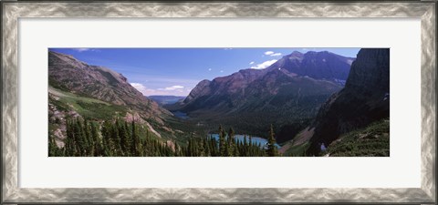 Framed Alpine Lake, US Glacier National Park, Montana Print