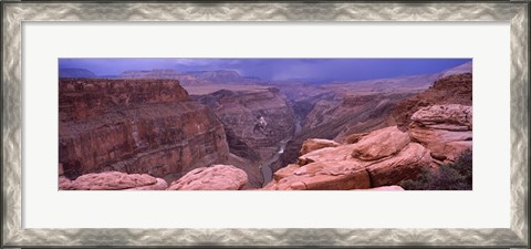 Framed Toroweap Overlook with River, North Rim, Grand Canyon National Park, Arizona, USA Print