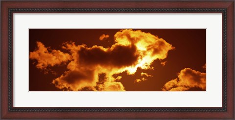 Framed Clouds at sunset Print