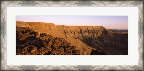 Framed Cliffs at sunset, Fish River Canyon, Namibia Print