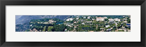 Framed Town on a hill, Ravello, Amalfi Coast, Campania, Italy Print