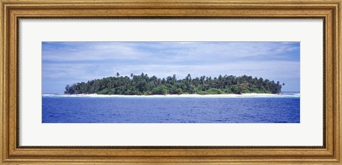 Framed Island in the sea, Indonesia Print