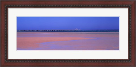 Framed Pier in the sea, Soma Bay, Hurghada, Egypt Print