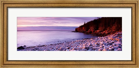 Framed Sunset over the coast, Acadia National Park, Maine Print