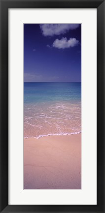 Framed Surf on the beach, Bahamas Print