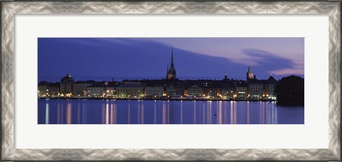 Framed Buildings at the waterfront, Lake Malaren, Gamla Stan, Stockholm, Sweden Print