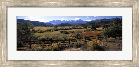 Framed State Highway 62, Ridgway, Colorado Print