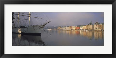 Framed Af Chapman schooner at a harbor, Skeppsholmen, Stockholm, Sweden Print